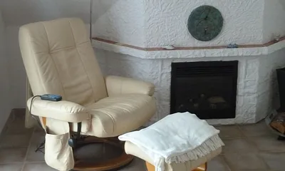 Elektronik-Kamin mit Relax-Sessel