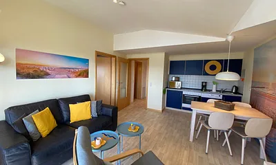 Haus Rügenscher Bodden/Meerblick, 2-Zimmer-Ferienwohnung (WE 08 DG/BK)