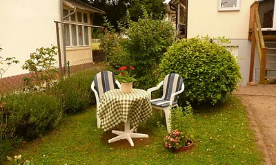 Sitzecke auf dem Hof