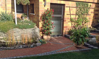 Der Eingang zu ihrer Ferienwohnung