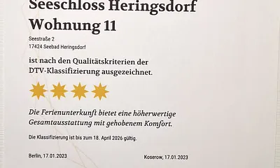 Sterneurkunde des Deutschen Tourismusverbandes