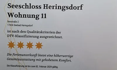 Sterneurkunde des Deutschen Tourismusverbandes