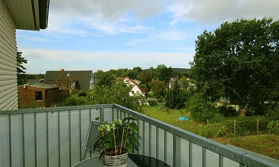 Ausblick vom Balkon