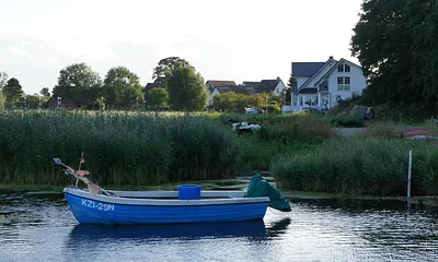 Blick vom Fischerhafen zur Ihrer Unterkunft