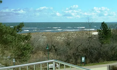Blick vom Balkon auf die Ostsee