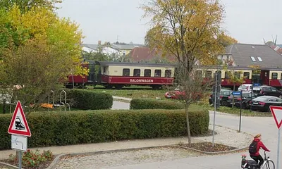 Blick vom Balkon auf den Molli