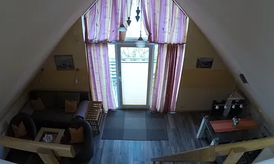 Blick aus der Dachschräge