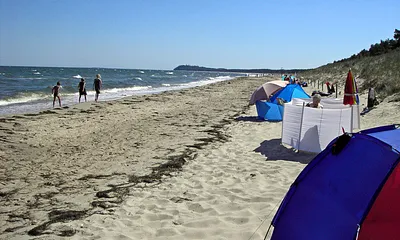 Strand bei Lobbe, 5 km von Alt Reddevitz entfernt