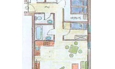 Grundriss der Ferienwohnung 1