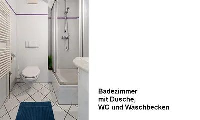 Badezimmer mit Dusche
