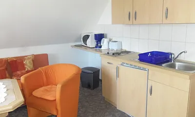 Küchenzeile im Wohnzimmer