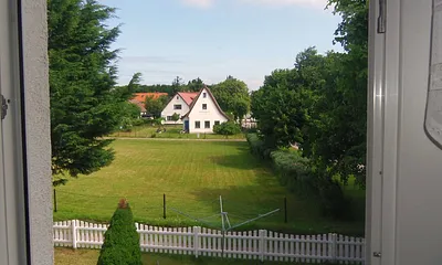 Aussicht aus dem Wohnzimmerfenster
