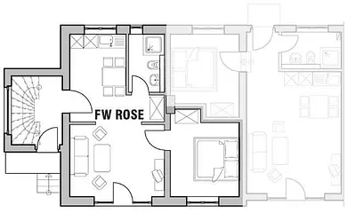 Grundriss der Wohnung