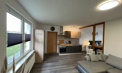 Küche mit Geschirrspüler 