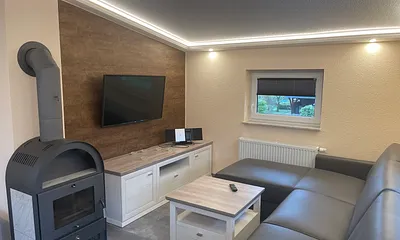 Sitzbereich mit Kamin