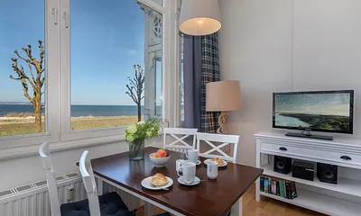 Villa Agnes (mit Meerblick), 2-Zimmer-Ferienwohnung (Strandlust-Meerblick)