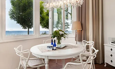 Villa Agnes (mit Meerblick), 2-Zimmer-Ferienwohnung ("Strandjuwel" - Meerblick)