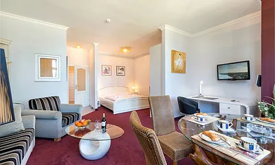 Der Blick zum Schlafbereich.