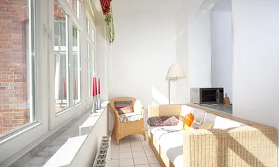 Blick in die Loggia.