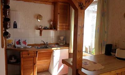 Blick auf die Küchenzeile