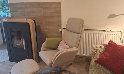 Wohnbereich mit Kamin