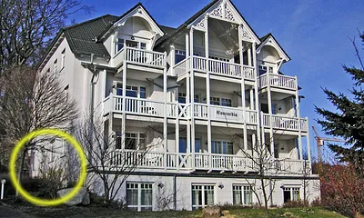 Lage der Wohnung in der Parkresidenz Concordia im Ostseebad Sellin