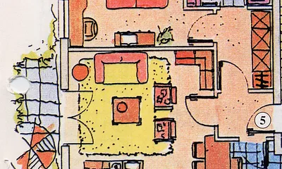 Grundriss der Wohnung 5