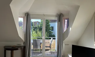 Blick auf den Balkon