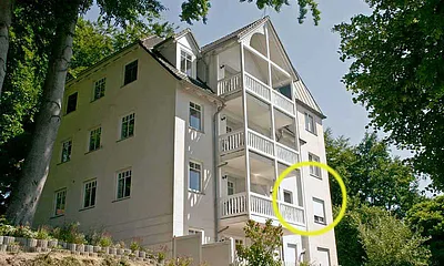 Lage der Ferienwohnung im Haus II