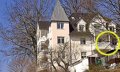 Lage der Ferienwohnung 17 in der Parkresidenz Concordia