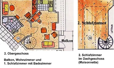 Grundriss der Ferienwohnung 20