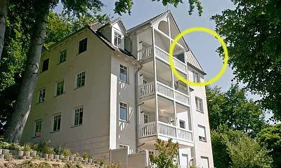 Lage der Ferienwohnung in der Parkresidenz Concordia