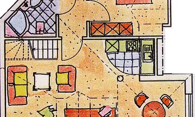 Grundriss ohne Galerie mit 2. Schlafzimmer