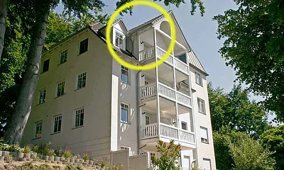 Lage der Ferienwohnung 22 in der Parkresidenz Concordia