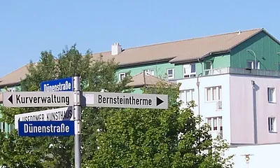 Zentrale Lage des Hauses an der Dünenstraße