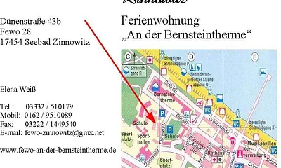 Hier finden Sie uns - Visitenkarte