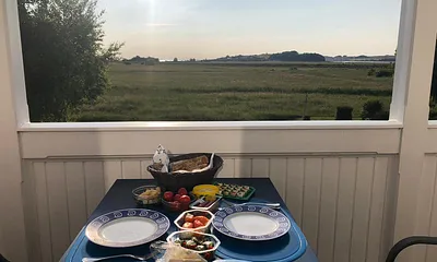 Balkon in der Abendsonne