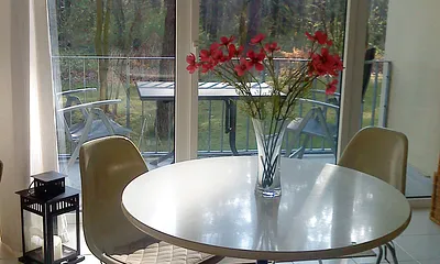 Essbereich mit Waldblick