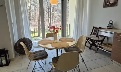 Essbereich mit Waldblick