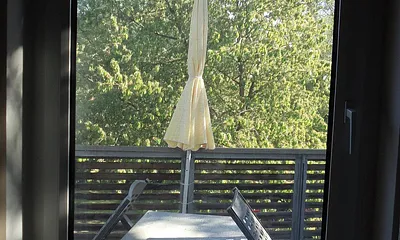 Blick aus dem Schlafzimmer