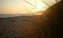 Sonnenuntergang am Strand von Binz