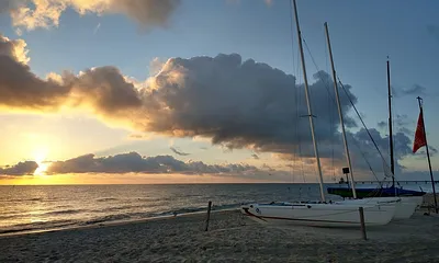 Sonnenaufgang am Strand von Zinnowitz