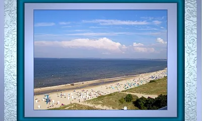 Strand soweit Sie sehen