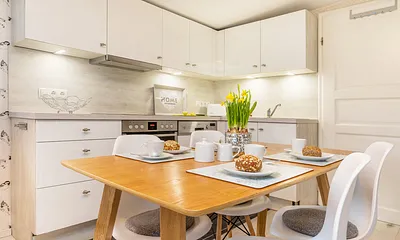 Hier der komfortable Essbereich.