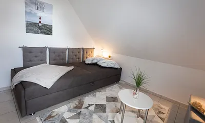 Schlafzimmer mit 2 Einzelbetten