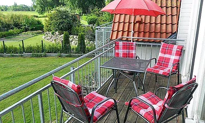 Ein Blick vom großen Balkon