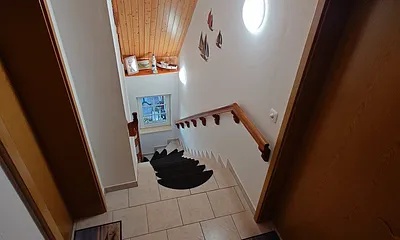 Treppenaufgang zur Ferienwohnung