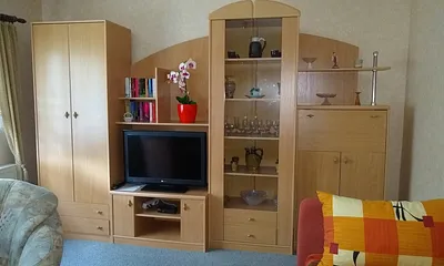 Schrankwand im Wohnzimmer