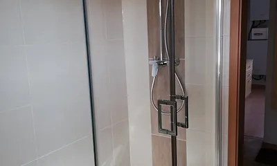 Blick ins Bad/Dusche