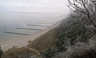 winterlicher Blick vom Streckelsberg in Koserow